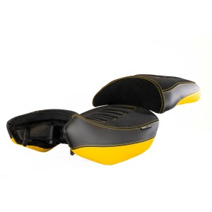 ISOTTA LOWERED RIDER SEAT -2,5 cm WITH PROSTATIC CHANNEL BENELLI TRK 502 2021-2024, YELLOW