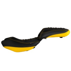 SELLA PILOTA ISOTTA RIBASSATA -2,5 cm CON CANALE PROSTATICO BENELLI TRK 502 2021-2024, GIALLO