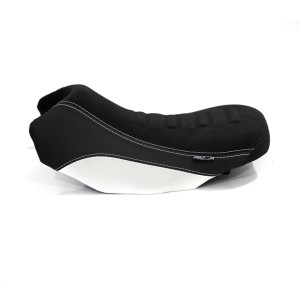 ISOTTA LOWERED RIDER SEAT -3 cm BMW R 1250 GS 2021-2024, WHITE/RED/BLUE