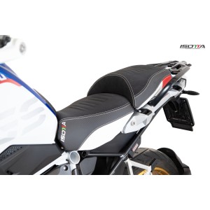 ISOTTA PASSENGER SEAT GS ADV BMW R 1250 GS 2018-2020, WHITE/RED/BLUE