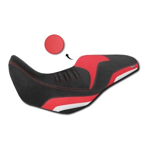 SELLA COMFORT ISOTTA RIBASSATA -2,5 cm CON CANALE PROSTATICO HONDA CB 500 X 2019-2020, ROSSO