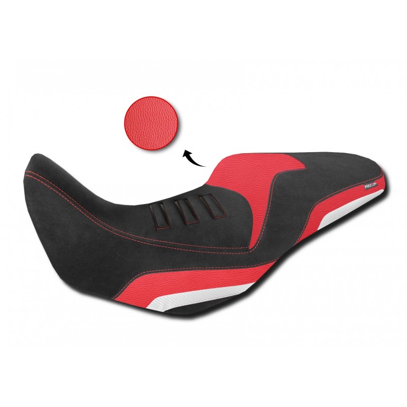 SELLA COMFORT ISOTTA RIALZATA +2,5 cm CON CANALE PROSTATICO HONDA CB 500 X 2019-2020, ROSSO