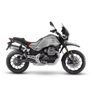 ISOTTA COMFORT SEAT COVER MOTO GUZZI V85 TT 2021-2023, BLACK WITH GREY AND RED DETAILS