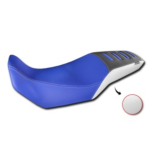 ISOTTA COMFORT SEAT COVER HONDA TRANSALP 750 2023-2024, BLUE, WHITE AND BLACK