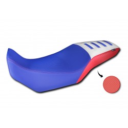 RIVESTIMENTO SELLA ISOTTA COMFORT HONDA TRANSALP 750 2023-2024, BLU, ROSSO E BIANCO