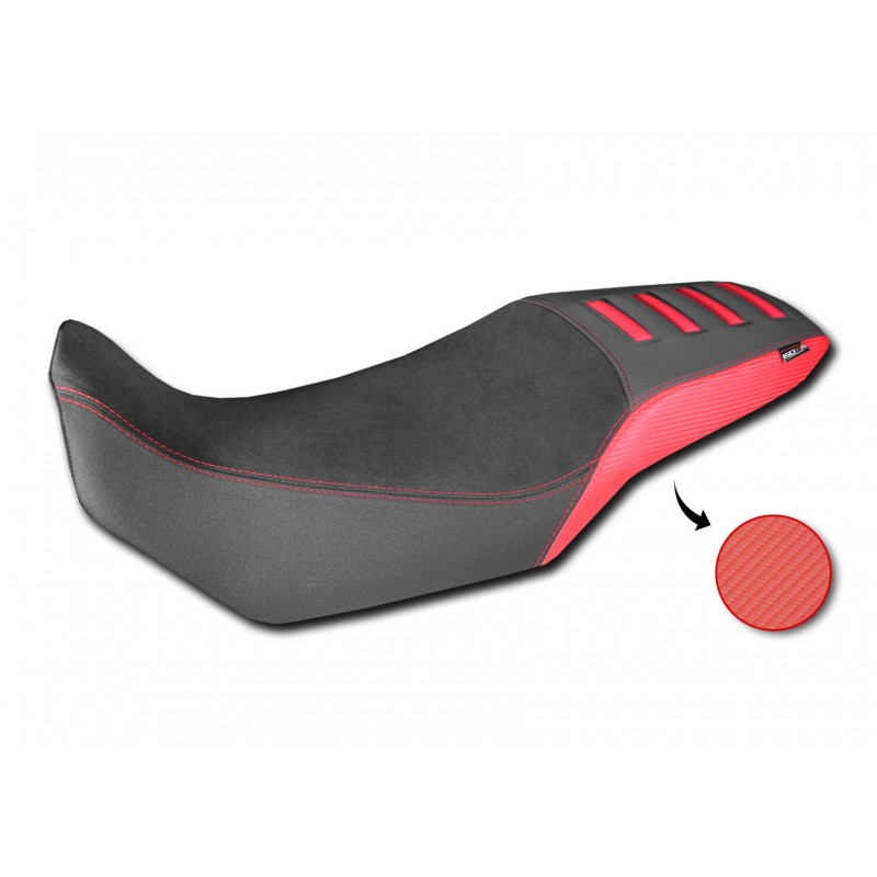 ISOTTA SEAT COVER HONDA TRANSALP 750 2023-2024, BLACK AND RED
