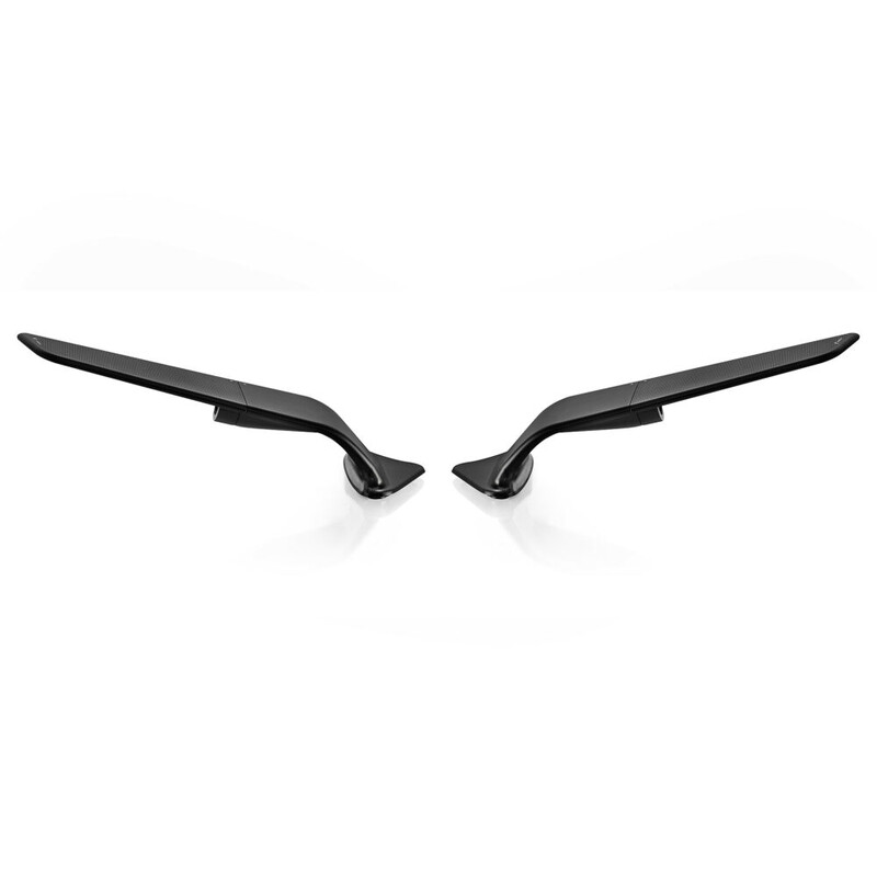 PAIR MIRRORS RIZOMA STEALTH YAMAHA R1 2015-2019, BLACK
