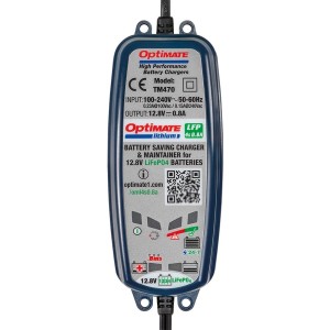 OPTIMATE LITHIUM 4S 0,8A BATTERY CHARGER WITH SPECIFIC MAINTENANCE FUNCTION FOR LITHIUM BATTERIES