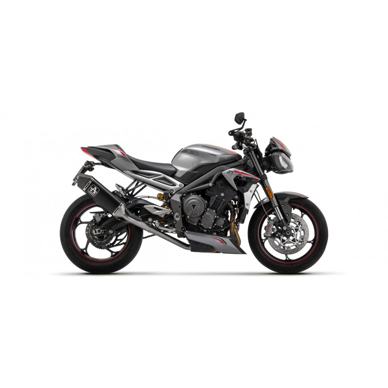 TERMINALE DI SCARICO ARROW VELOCE TRIUMPH STREET TRIPLE 765 RS 2021-2022, ALLUMINIO DARK, OMOLOGATO