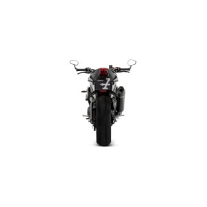 ARROW VELOCE EXHAUST TRIUMPH STREET TRIPLE 765 RS 2021-2022, DARK ALUMINUM, APPROVED