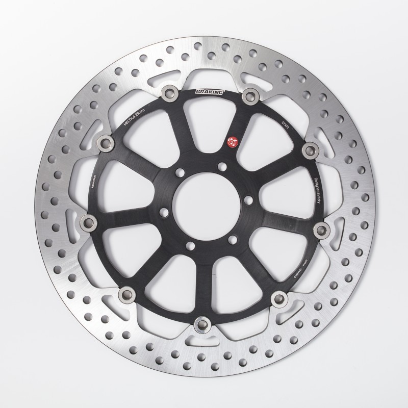 PAR DE DISCOS DE FRENO DELANTERO BRAKING R-STX APRILIA TUONO V4 1100 RR 2015-2016