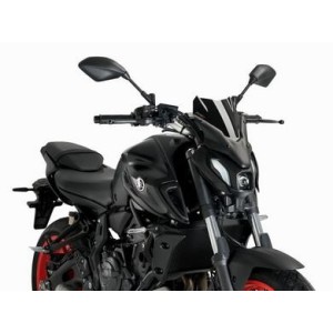 PUIG SPORT NEW GENERATION WINDSCREEN YAMAHA MT-07 2025, BLACK
