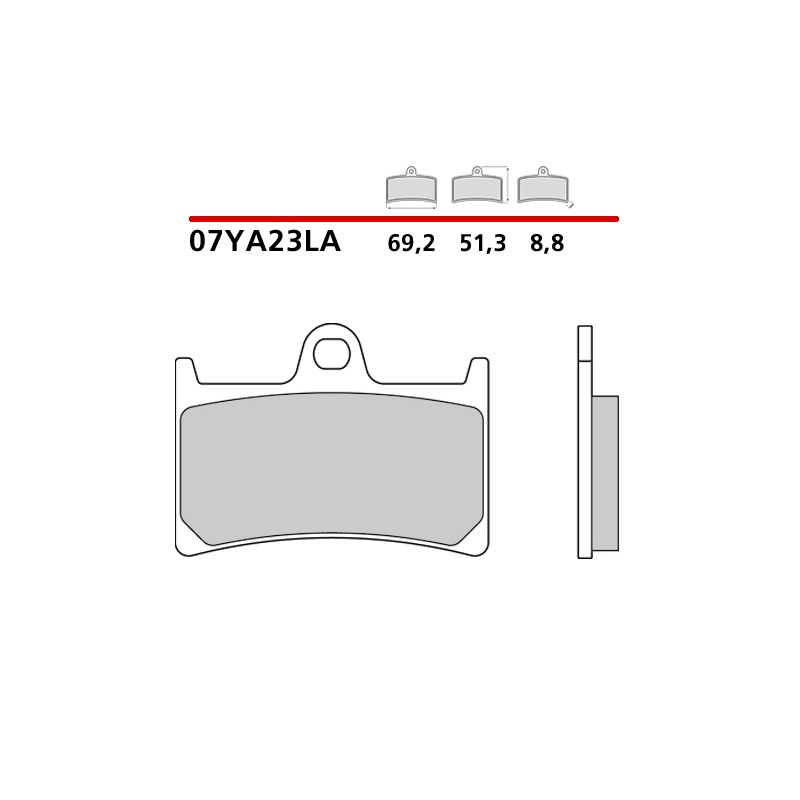 BREMBO SINTERED BRAKE FRONT PADS SET YAMAHA MT-07 2025 (LA COMPOUND)