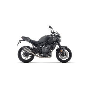 ARROW INDY RACE FULL EXHAUST SYSTEM EVO YAMAHA MT-07 2025 (EURO 5+), TITANIUM/CARBON, CATALYTIC