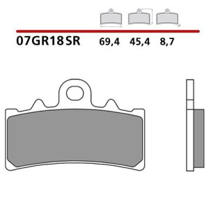 SET PASTIGLIE FRENO ANTERIORI SINTERIZZATE BREMBO FANTIC CABALLERO SCRAMBLER 500 2021-2024 (MESCOLA SR)