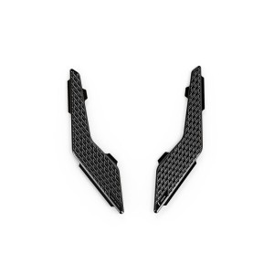 PAR DE INSERTOS DE REPOSAPIÉS DELANTERO RIZOMA YAMAHA T-MAX 560 2025-2026, NEGRO