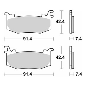 PASTILLAS DE FRENO DELANTERAS RACING SBS 1012 DS-2 DUCATI PANIGALE V4 2025