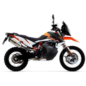 ARROW RACE-TECH EXHAUST KTM 890 ADVENTURE R 2023-2024, TITANIUM/CARBON, APPROVED