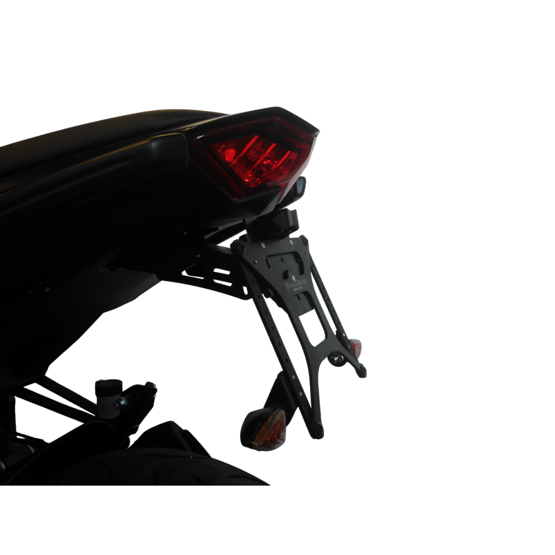 KENNZEICHENHALTER KAWASAKI Z 1000 SX 2011-2013 MIT GIVI/KAPPA-KOFFERUNTERSTÜTZUNG, MIT EINSTELLBARER NEIGUNG