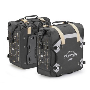 PAIR OF GIVI CANYON SIDE BAGS, 35 LITERS