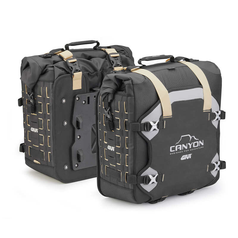PAIR OF GIVI CANYON SIDE BAGS, 35 LITERS