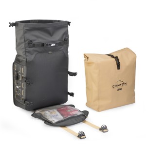 PAIR OF GIVI CANYON SIDE BAGS, 35 LITERS