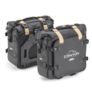 PAIR OF GIVI CANYON SIDE BAGS, 25 LITERS