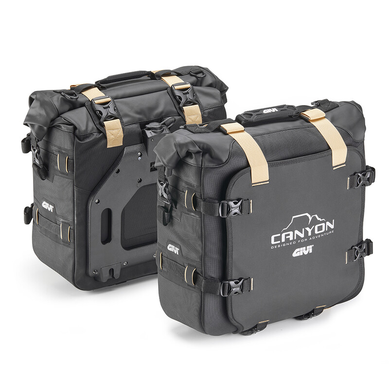 PAIR OF GIVI CANYON SIDE BAGS, 25 LITERS