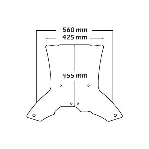 CUPOLINO ISOTTA ADV ALTO BMW F 700 GS 2013-2017, TRASPARENTE