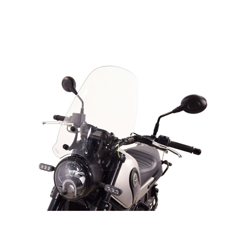 CUPOLINO ISOTTA ALTA PROTEZIONE BENELLI LEONCINO 500 2018-2020, TRASPARENTE