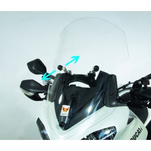 ISOTTA HIGH PROTECTION WINDSCREEN DUCATI MULTISTRADA 1200 2013-2014, LIGHT SMOKE