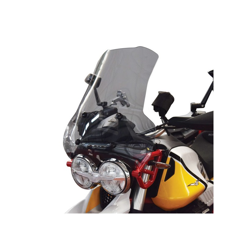 ISOTTA HIGH PROTECTION WINDSCREEN MOTO GUZZI V85 TT 2021-2023, LIGHT SMOKE