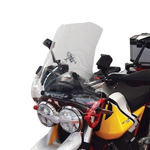 ISOTTA HIGH PROTECTION WINDSCREEN MOTO GUZZI V85 TT 2021-2023, LIGHT SMOKE