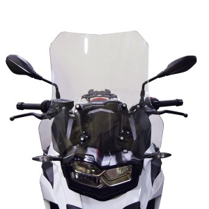 ISOTTA HIGH PROTECTION WINDSCREEN ON OEM ATTACHMENTS BMW F 750 GS 2018-2020, LIGHT SMOKED