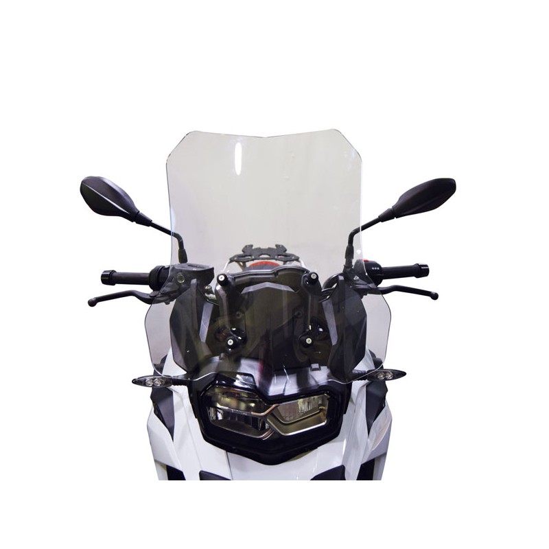 CUPOLINO ISOTTA ALTA PROTEZIONE SU ATTACCHI OEM BMW F 750 GS 2018-2020, TRASPARENTE