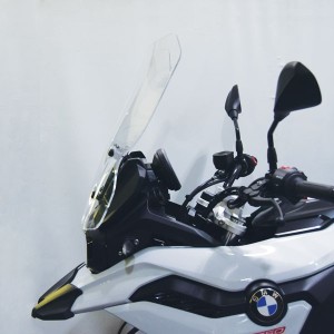 CUPOLINO ISOTTA ALTA PROTEZIONE SU ATTACCHI OEM BMW F 750 GS 2018-2020, TRASPARENTE