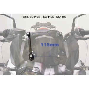 CUPOLINO ISOTTA ALTA PROTEZIONE SU ATTACCHI OEM BMW F 750 GS 2018-2020, TRASPARENTE