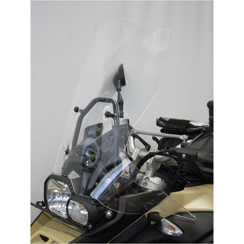 CUPOLINO ISOTTA ALTA PROTEZIONE SU ATTACCHI OEM BMW F 800 GS ADVENTURE 2013-2018, TRASPARENTE