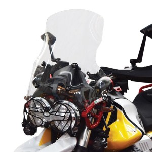ISOTTA HIGH PROTECTION WINDSCREEN OEM TYPE MOTO GUZZI V85 TT 2019-2020, LIGHT SMOKED