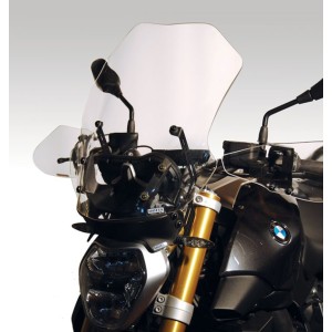 CUPOLINO ISOTTA ALTO CON SPOILER ANTIRIFLESSO BMW R 1200 R 2015-2019, TRASPARENTE