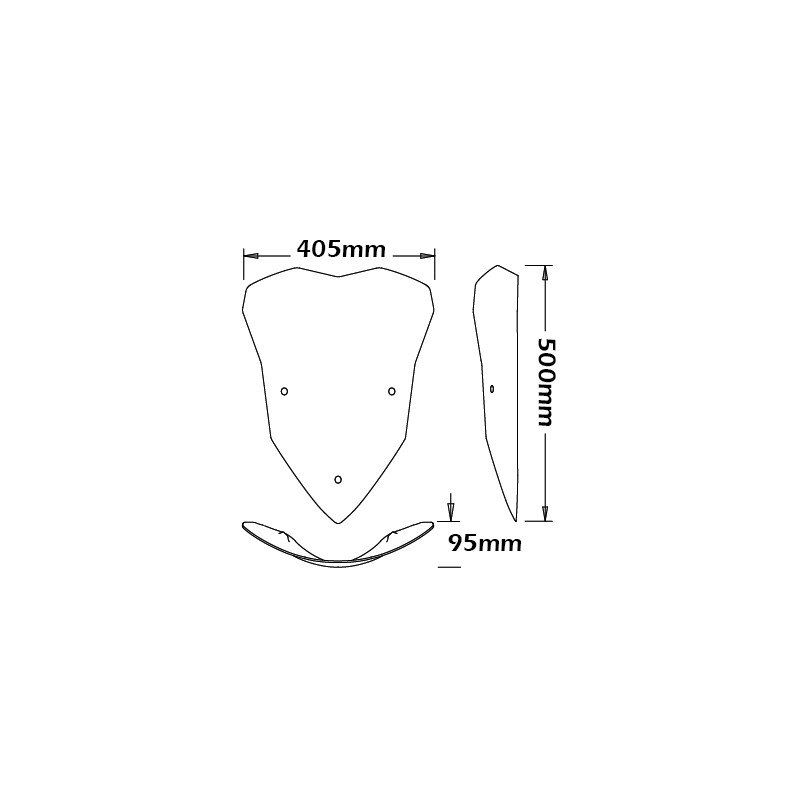 ISOTTA HIGH WINDSCREEN DUCATI MULTISTRADA 1200 ENDURO 2016-2018, LIGHT SMOKE