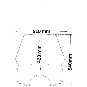 ISOTTA HIGH WINDSCREEN HUSQVARNA NORDEN 901 2022-2023, LIGHT SMOKE