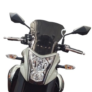 ISOTTA HIGH WINDSCREEN KAWASAKI ER-6N 2012-2016, LIGHT SMOKE