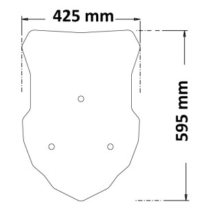 ISOTTA HIGH WINDSCREEN MOTO MORINI X-CAPE 650 2022-2023, TRANSPARENT