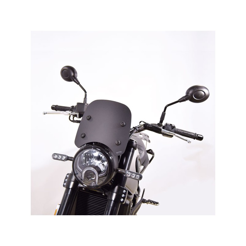 ISOTTA WINDSCREEN BENELLI LEONCINO 500 2018-2020, MATT BLACK