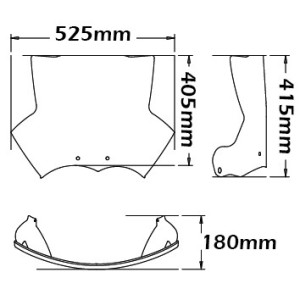 ISOTTA LOW WINDSCREEN BMW R 1200 GS 2004-2006, LIGHT SMOKED