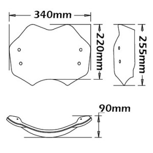 ISOTTA LOW WINDSCREEN BMW R NINE T 2014-2020, LIGHT SMOKE