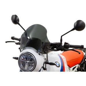 ISOTTA LOW WINDSCREEN BMW R NINE T URBAN GS 2021-2024 (EURO 5), DARK SMOKE