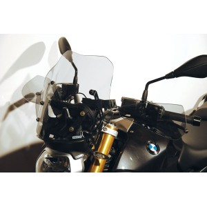 CUPOLINO ISOTTA BASSO CON SPOILER ANTIRIFLESSO BMW R 1200 R 2015-2019, TRASPARENTE