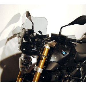 ISOTTA LOW WINDSCREEN WITH ANTI-GLARE SPOILER BMW R 1200 R 2015-2019, TRANSPARENT